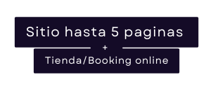 Sitio hasta 5 paginas Tienda Booking online