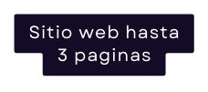 Sitio web hasta 3 paginas